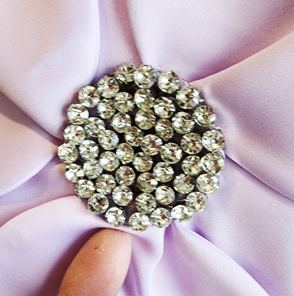 BELLA BARNETT LILAC FLOWER STRAPLES TOP NWT SIZE LARGE - Picture 12 of 13